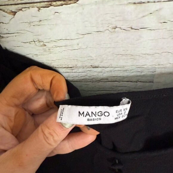 Mango Black Mini Dress Elegant and Timeless size xs - Picture 4 of 8